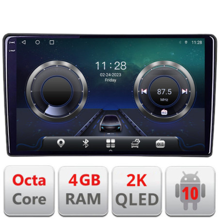 Navigatie dedicata Kia Sorento 2012-2015 C-SORENTO12 Android Octa Core Ecran 2K QLED GPS  4G 4+32GB 360 KIT-sorento12+EDT-E409-2K