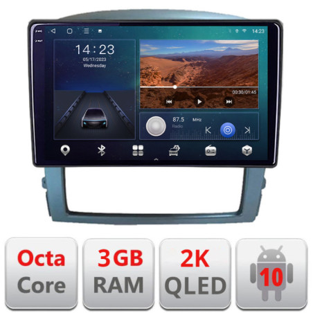 Navigatie dedicata Kia Sorento 2002-2008  Android Ecran 2K QLED octa core 3+32 carplay android auto KIT-sorento2002+EDT-E309V3-2K