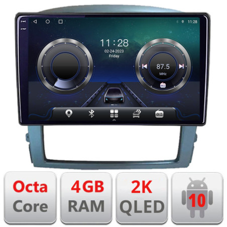 Navigatie dedicata Kia Sorento 2002-2008  Android Octa Core Ecran 2K QLED GPS  4G 4+32GB 360 KIT-sorento2002+EDT-E409-2K