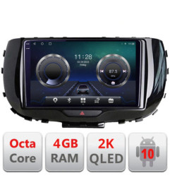 Navigatie dedicata Kia Soul 2020- C-soul Android Octa Core Ecran 2K QLED GPS  4G 4+32GB 360 kit-soul+EDT-E409-2K