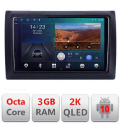 Navigatie dedicata Fiat Stilo B-STILO  Android Ecran 2K QLED octa core 3+32 carplay android auto KIT-stilo+EDT-E309V3-2K