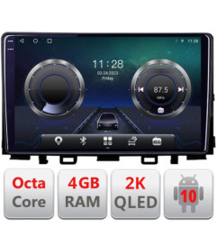 Navigatie dedicata Kia Stonic 2016-2020  Android Octa Core Ecran 2K QLED GPS  4G 4+32GB 360 KIT-stonic+EDT-E409-2K