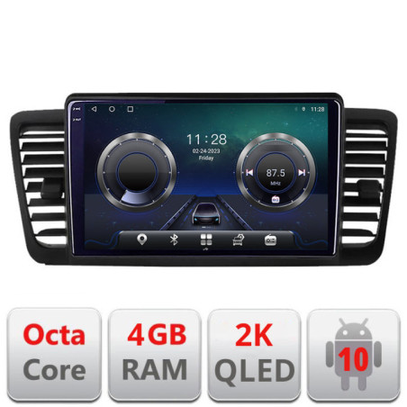 Navigatie dedicata Subaru Outback Legacy C-SU02 Android Octa Core Ecran 2K QLED GPS  4G 4+32GB 360 KIT-SU02+EDT-E409-2K