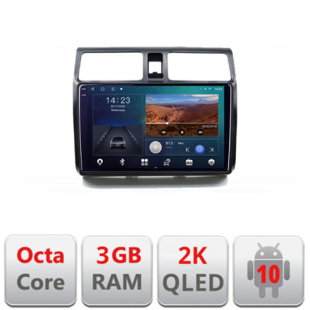 Navigatie dedicata Suzuki Swift 2003-2010 B-SWIFT  Android Ecran 2K QLED octa core 3+32 carplay android auto KIT-SWIFT+EDT-E310V3-2K