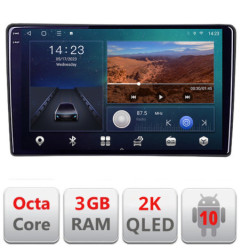 Navigatie dedicata Fiat Tipo 2015-2021 B-TIPO  Android Ecran 2K QLED octa core 3+32 carplay android auto KIT-TIPO+EDT-E309V3-2K