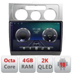 Navigatie dedicata VW Touran 2003-2010 C-TOURAN1 Android Octa Core Ecran 2K QLED GPS  4G 4+32GB 360 KIT-TOURAN1+EDT-E410-2K