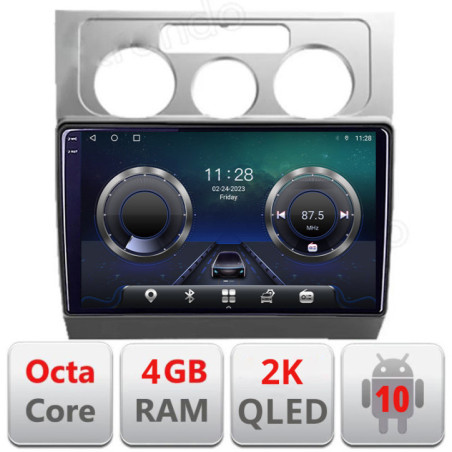Navigatie dedicata VW Touran 2003-2010 C-TOURAN1 Android Octa Core Ecran 2K QLED GPS  4G 4+32GB 360 KIT-TOURAN1+EDT-E410-2K