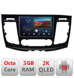 Navigatie dedicata Ford Transit 2019- varianta radio cd simplu  Android Ecran 2K QLED octa core 3+32 carplay android auto KIT-transit-2019-a+EDT-E309V3-2K