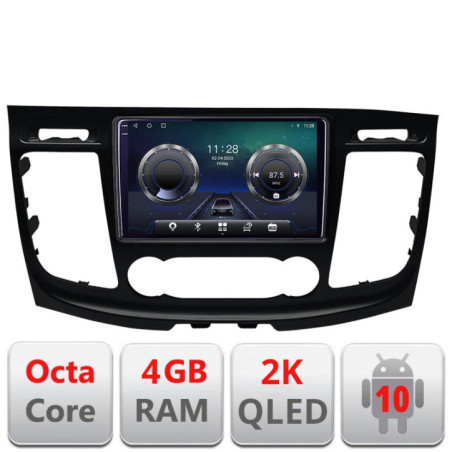 Navigatie dedicata Ford Transit 2019- varianta radio cd simplu  Android Octa Core Ecran 2K QLED GPS  4G 4+32GB 360 KIT-transit-2019-a+EDT-E409-2K
