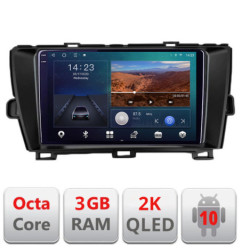 Navigatie dedicata Toyota Prius 2009-2014 B-TY39  Android Ecran 2K QLED octa core 3+32 carplay android auto KIT-TY39+EDT-E309V3-2K