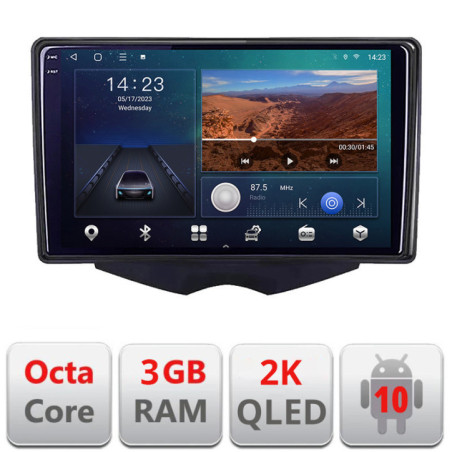 Navigatie dedicata yundai Veloster  Android Ecran 2K QLED octa core 3+32 carplay android auto kit-veloster+EDT-E309V3-2K