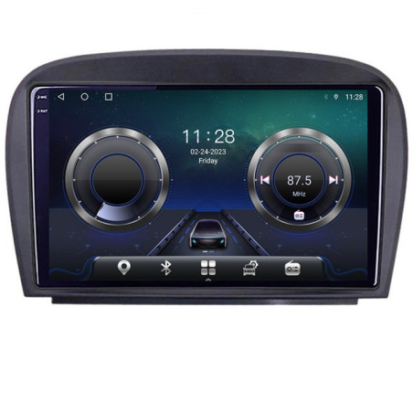 Navigatie dedicata Mercedes SL W230 2004-2011 C-W230 Android Octa Core Ecran 2K QLED GPS  4G 4+32GB 360 KIT-w230+EDT-E409-2K