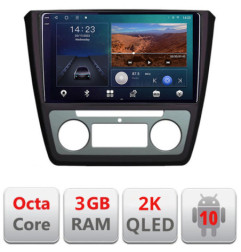 Navigatie dedicata Skoda Yeti 2009-2014 B-YETI  Android Ecran 2K QLED octa core 3+32 carplay android auto KIT-YETI+EDT-E309V3-2K