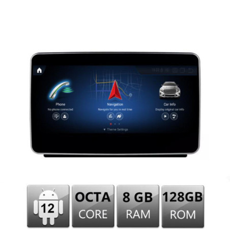 Navigatie dedicata Mercedes SLK 2012-2014 NTG4.5 ecran de 9" Android gps 4G 8+128 1920x720