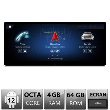 Navigatie dedicata Mercedes E W212 NTG4.5 ecran de 12.3" Android gps 4G 4+64 1920x720
