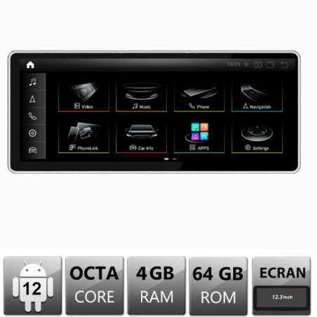 Navigatie dedicata Audi Q5 Concert Symphonie 2009-2014 Android Octa Core 4+64 12.3" 1920x720