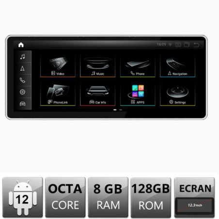 Navigatie dedicata Audi Q5 Concert Symphonie 2009-2014 Android Octa Core 8+128 12.3" 1920x720