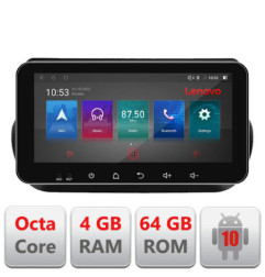 Navigatie dedicata Peugeot Bipper, Citroen Nemo, Fiat Qubo 2008-2017  Android radio gps internet Lenovo Octa Core 4+64 LTE ecran de 10.33' wide Kit-bipper+EDT-E511-PRO