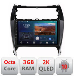 Navigatie dedicata Toyota Camry 2012-2018  Android ecran Qled 2K Octa Core 3+32 carplay android auto Kit-camry12+EDT-E310v3-2K