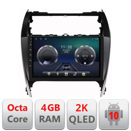 Navigatie dedicata Toyota Camry 2012-2018  Android ecran Qled 2K Octa core 4+32 Kit-camry12+EDT-E410-2K