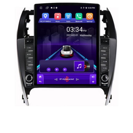 Navigatie dedicata Toyota Camry 2012-2018  Android radio gps internet quad core 2+32 ecran vertical 9.7" Kit-camry12+EDT-E708