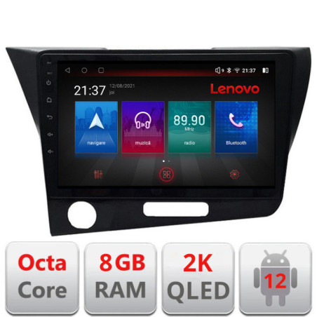 Navigatie dedicata Lenovo Honda CR-Z 2006-2013 Octacore, 8 Gb RAM, 128 Gb Hdd, 4G, Qled 2K, DSP, Carplay AA, 360, Bluetooth
