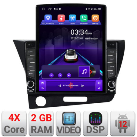 Navigatie dedicata Honda CR-Z 2006-2013  Android radio gps internet quad core 2+32 ecran vertical 9.7" Kit-crz+EDT-E708