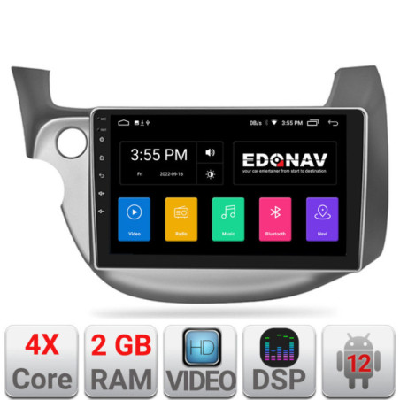 Navigatie dedicata Honda Fit 2008-2013 Android radio gps internet 2+32 Kit-fit-08+EDT-E209v2