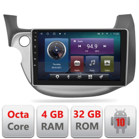 Navigatie dedicata Honda Fit 2008-2013  Android radio gps internet Octa core 4+32 Kit-fit-08+EDT-E409