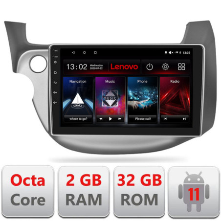 Navigatie dedicata Honda Fit 2008-2013  Android radio gps internet Lenovo Octa Core 2+32 Kit-fit-08+EDT-E509-lite
