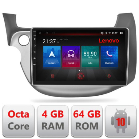 Navigatie dedicata Honda Fit 2008-2013  Android radio gps internet Lenovo Octa Core 4+64 LTE Kit-fit-08+EDT-E509-PRO