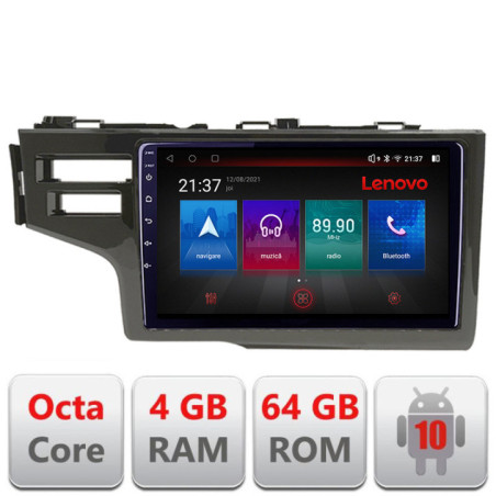 Navigatie dedicata Honda Fit 2014-2019  Android radio gps internet Lenovo Octa Core 4+64 LTE Kit-fit-14+EDT-E509-PRO