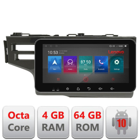 Navigatie dedicata Honda Fit 2014-2019  Android radio gps internet Lenovo Octa Core 4+64 LTE ecran de 10.33' wide Kit-fit-14+EDT-E511-PRO