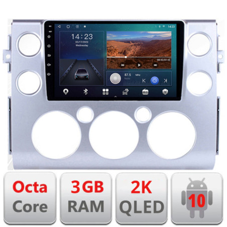 Navigatie dedicata Toyota FJ Cruiser 2006-2020 Android ecran Qled 2K Octa Core 3+32 carplay android auto Kit-fj-cruiser+EDT-E309v3-2K