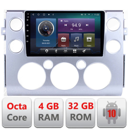 Navigatie dedicata Toyota FJ Cruiser 2006-2020 Android radio gps internet Octa core 4+32 Kit-fj-cruiser+EDT-E409