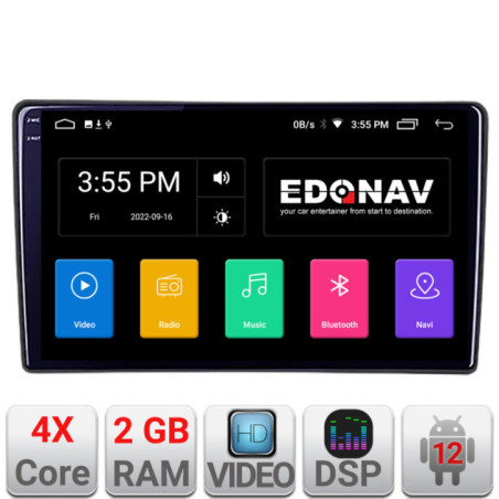 Navigatie dedicata Toyota Android radio gps internet 2+32 kit-toyota-universal+EDT-E209v2
