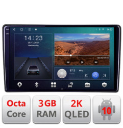 Navigatie dedicata Toyota  Android ecran Qled 2K Octa Core 3+32 carplay android auto Kit-toyota-universal+EDT-E309v3-2K