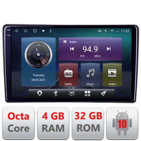Navigatie dedicata Toyota  Android radio gps internet Octa core 4+32 Kit-toyota-universal+EDT-E409