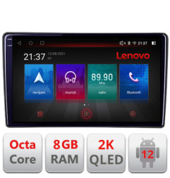 Navigatie dedicata Lenovo Toyota Octacore, 8 Gb RAM, 128 Gb Hdd, 4G, Qled 2K, DSP, Carplay AA, 360,Bluetooth E509-PRO-2K