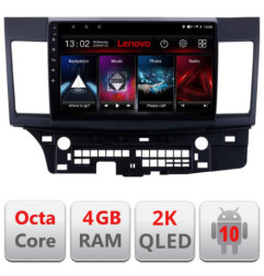 Navigatie dedicata Lenovo Mitsubishi Lancer L-037, Octacore, 4Gb RAM, 64Gb Hdd, 4G, QLED 2K, DSP, Carplay, Bluetooth