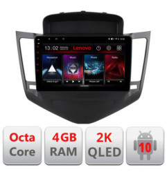Navigatie dedicata Lenovo Chevrolet Cruze 2009- L-045, Octacore, 4Gb RAM, 64Gb Hdd, 4G, QLED 2K, DSP, Carplay, Bluetooth