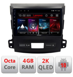 Navigatie dedicata Lenovo Mitsubishi Outlander 2010 L-056, Octacore, 4Gb RAM, 64Gb Hdd, 4G, QLED 2K, DSP, Carplay, Bluetooth