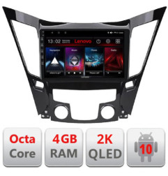 Navigatie dedicata Lenovo Hyundai Sonata 2011-2015 L-259, Octacore, 4Gb RAM, 64Gb Hdd, 4G, QLED 2K, DSP, Carplay, Bluetooth