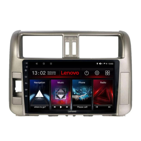 Navigatie dedicata Lenovo Toyota Prado 2010-2013 L-347, Octacore, 4Gb RAM, 64Gb Hdd, 4G, QLED 2K, DSP, Carplay, Bluetooth