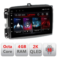 Navigatie dedicata Lenovo Fiat 500L 2012-2017 L-500L, Octacore, 4Gb RAM, 64Gb Hdd, 4G, QLED 2K, DSP, Carplay, Bluetooth