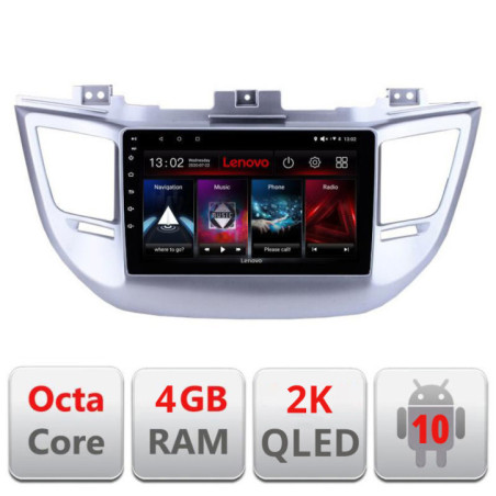 Navigatie dedicata Lenovo Hyundai Tucson L-546, Octacore, 4Gb RAM, 64Gb Hdd, 4G, QLED 2K, DSP, Carplay, Bluetooth
