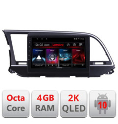 Navigatie dedicata Lenovo Hyundai Elantra 2015-2018 L-581, Octacore, 4Gb RAM, 64Gb Hdd, 4G, QLED 2K, DSP, Carplay, Bluetooth