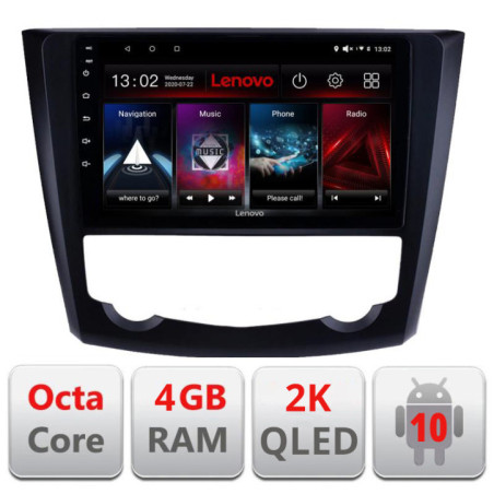 Navigatie dedicata Lenovo Renault Kadjar L-9030, Octacore, 4Gb RAM, 64Gb Hdd, 4G, QLED 2K, DSP, Carplay, Bluetooth