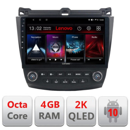 Navigatie dedicata Lenovo Honda Accord 2004-2008 L-ACCORD, Octacore, 4Gb RAM, 64Gb Hdd, 4G, QLED 2K, DSP, Carplay, Bluetooth