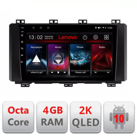 Navigatie dedicata Lenovo Seat Ateca, Octacore, 4Gb RAM, 64Gb Hdd, 4G, QLED 2K, DSP, Carplay, Bluetooth